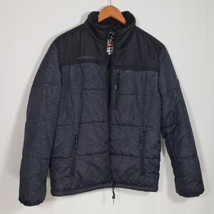 Zero Xposur Two-Tone Ski Jacket Coat Black Grey Size M Like New!